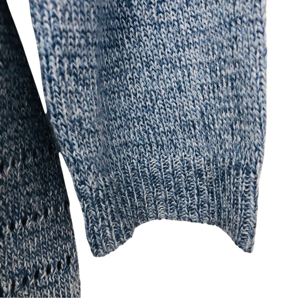 Karen Scott Blue Open Front Sweater Long Sleeve Comfortable Classic Fit - Picture 11 of 16